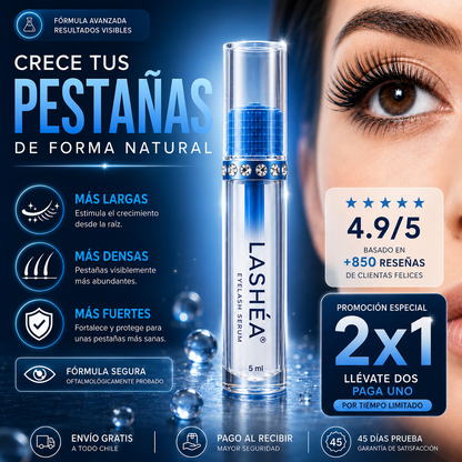 Serum Pestañas Lashéa® | Pestañas Largas y Naturales.