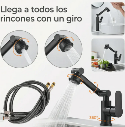 AquaMax 360°- Grifo con Rotación 360 Multifuncional