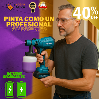 PaintGun Pro™ – Pistola de Pintura Inalámbrica 36V con 2 Batería